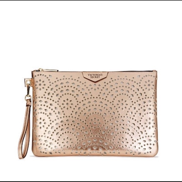 Victoria's Secret Handbags - NWT ROSE GOLD VICTORIAS SECRET LARGE WRISTLET Victoria's Secret Handbags - NWT ROSE GOLD VICTORIAS SECRET LARGE WRISTLET